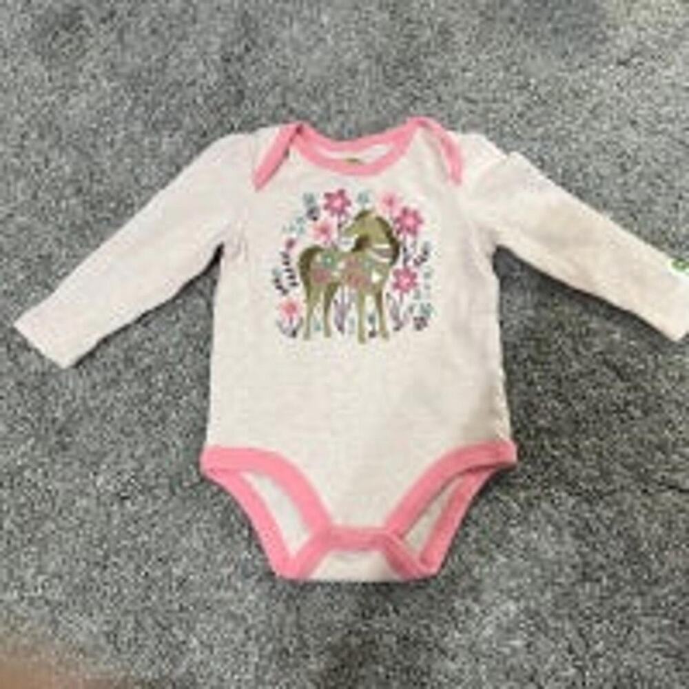 John Deere Baby Girl Long Sleeve Onesie size 3-6 months